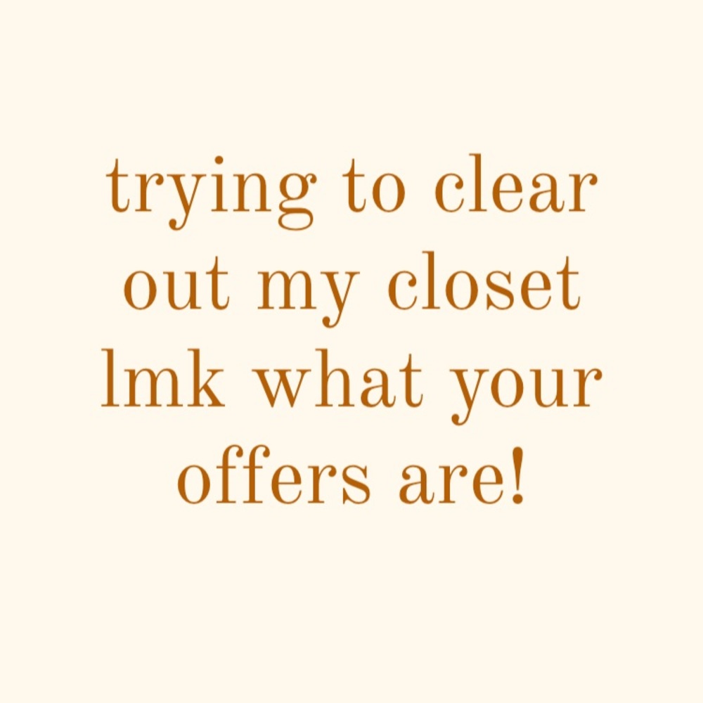 CLOSET CLEAROUT
